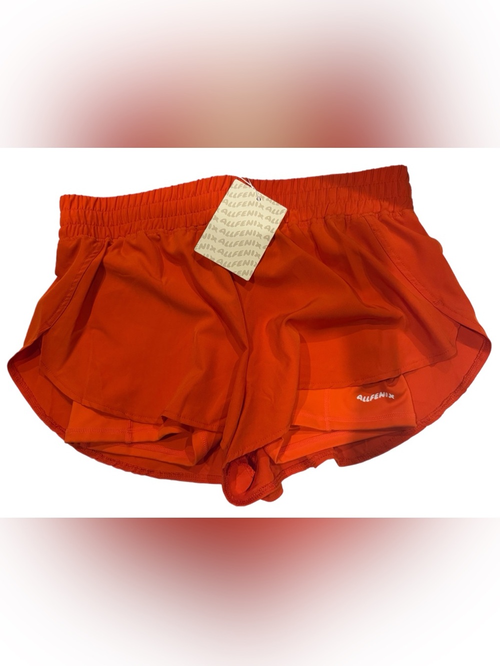 Allfenix Women’s Red Athletic Running Shorts